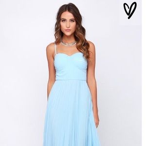 Lulu’s Always Charming Light Blue Maxi Dress